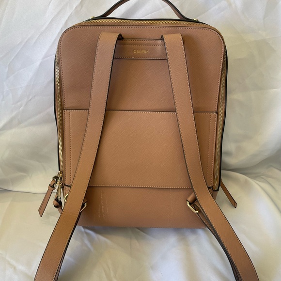 Calpak Kaya 15 inch Laptop Backback in Caramel - Picture 2 of 8